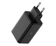 BASEUS sieciowa GaN6 Pro Fast Charger 2C+2U 65W Cluster Black + Kabel Type-C do Type-C 100W(20V/5A) 1m Black - 1298073 - zdjęcie 3